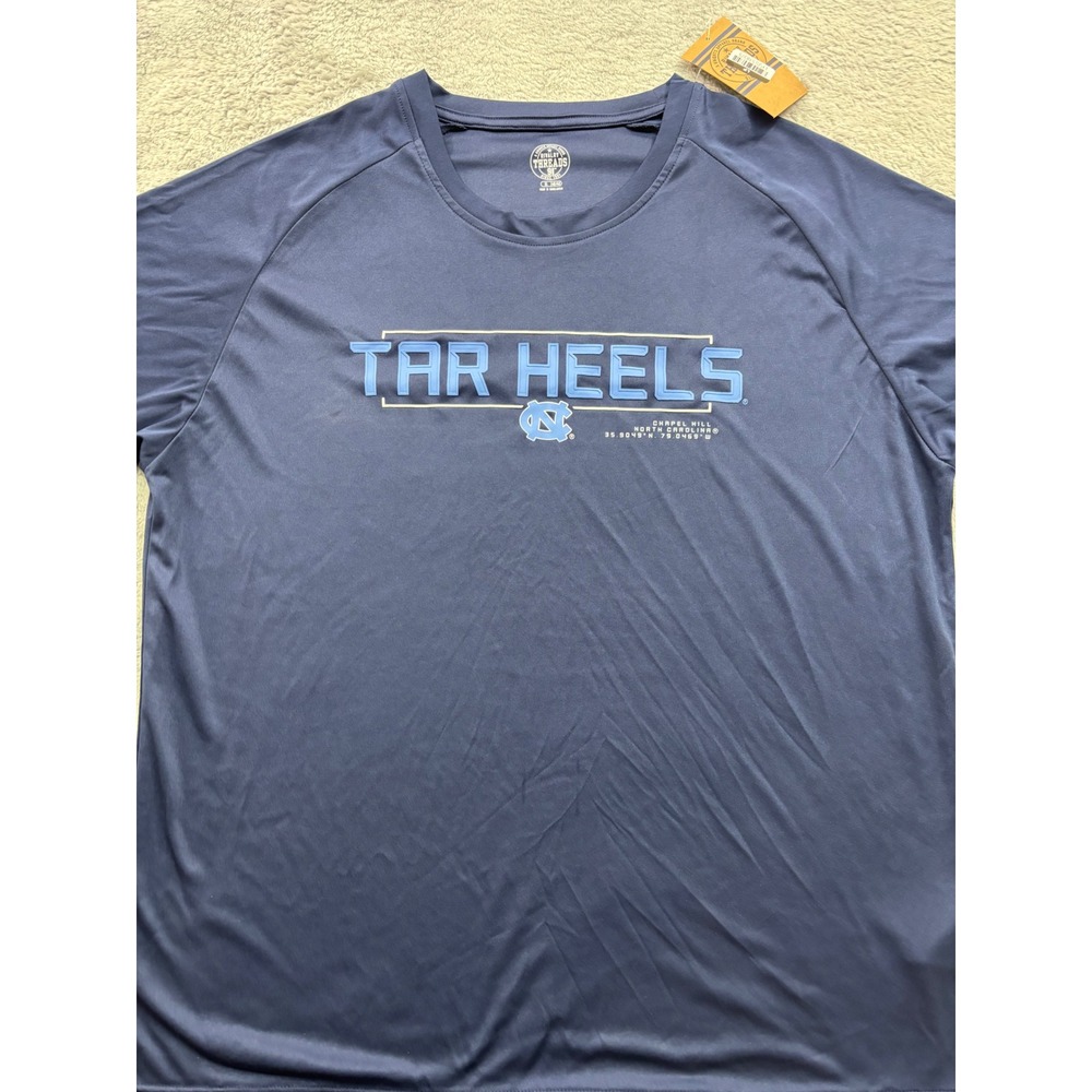 Rivalry Threads UNC Tar Heels Mens XL Navy Blue Performance T-Shirt NWT NCAA‎